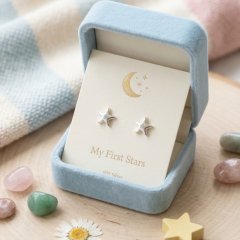 My First Stars 925 Sterling Silver Kids Studs